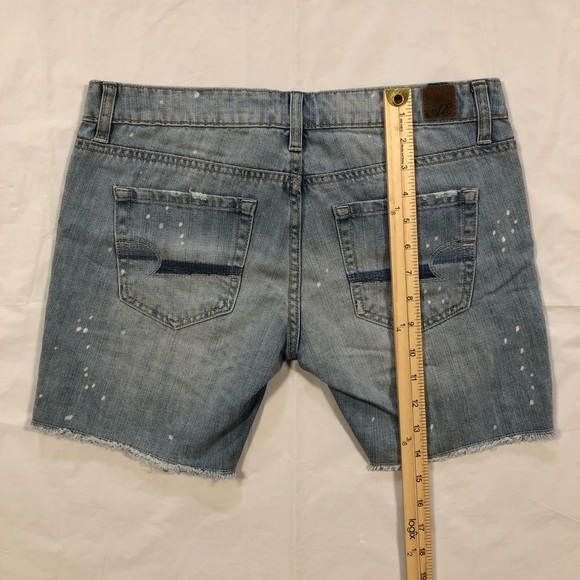 NWT American Eagle Women’s 100% Cotton Distressed Cut-off Jean Shorts size 0 - Picture 5 of 5